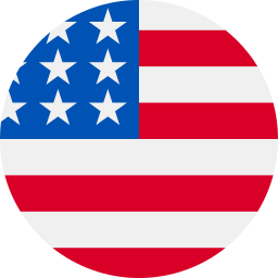 Learn Idiomas France - USA flag circulaire
